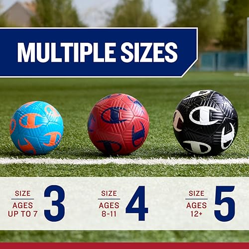 Soccer Ball Size 5 with Pump - Deflated for Easy Shipping - White/Surf the Web - Durable Panels for Kids & Adults