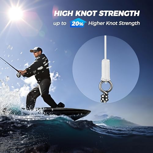 Pre-Tied Dropper Loop Fishing Line Spool - 16 Inch Loops for Saltwater & Freshwater