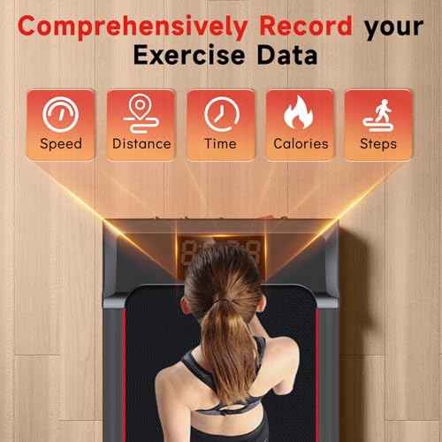 Walking Pad Treadmill with Incline and Handle Bar, 7.5MPH Under Desk Treadmill for Home Office, 360 Lbs Capacity Portable Treadmills with Remote Control, Led Display