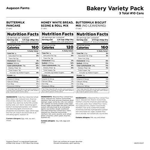 Augason Farms Bakery Food Storage Kit No. 10 Can 3-Pack
