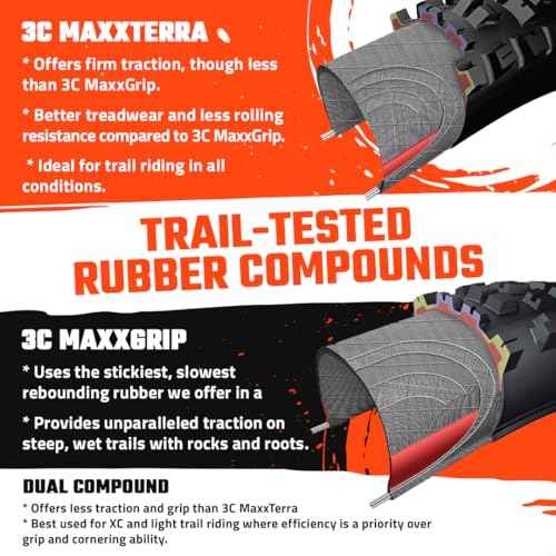 MAXXIS Rekon - 3C MaxxTerra - 27.5" - EXO - E25 Rating, Tubeless | Light-Duty Trail Tire