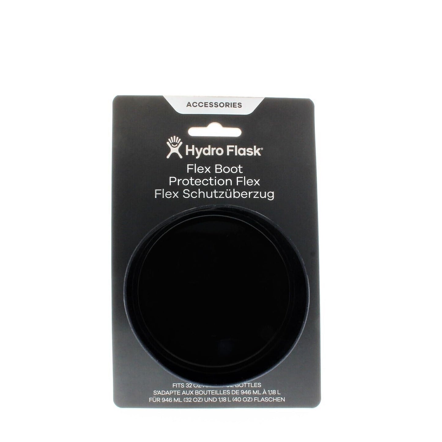 Hydro Flask Flex Boot - Accessory Silicone Water Bottle Protector - Dishwasher Safe, BPA-Free, Non-Toxic Black Medium