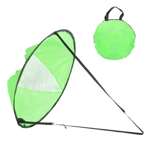 Downwind Wind Paddle, 42 Kayak Sail Kit, Portable Windsurfing Board and Sail Combo Kit, Uv Protection Sailboat Canoe Wind Paddle for Easy Sailing & Kayaking (Green)