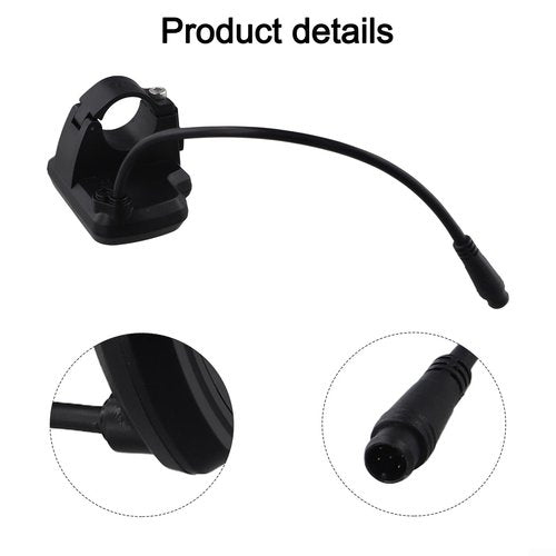 Electric Bike LCD Display, E-Bike Display 24V 36V 48V Display Meter Control Panel with 6 Pins Waterproof Interface Cable for Electric Bike Scooter Modification