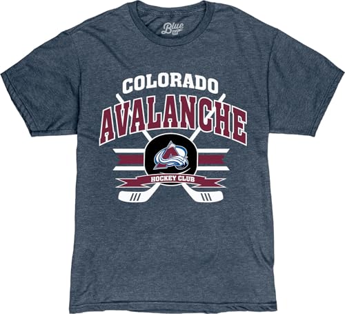Colorado Avalanche NHL Unisex T-Shirt Heathered Hockey Puck XX-Large Team Color
