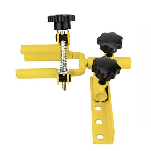 BJLIFE Bow Vise for Compound Bows, Portable Compound Bow Stand, Stainless Steel Bow Vise Archery Bow Maintenance Tool with Screw Holes, Angle Adjustable