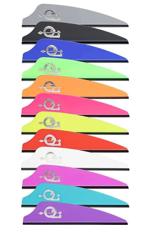 Q2i Fusion X-II Target Archery Vanes - Ultra-Lightweight with Tri-Fusion Vane Adhesion Technology for Archery Arrows Premium Arrow Fletching & Accessories for Archers - 2.1" 100pk W