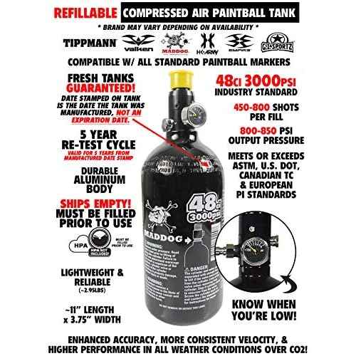 Maddog Tippmann Cronus Tactical Silver Paintball Gun Marker Starter Package