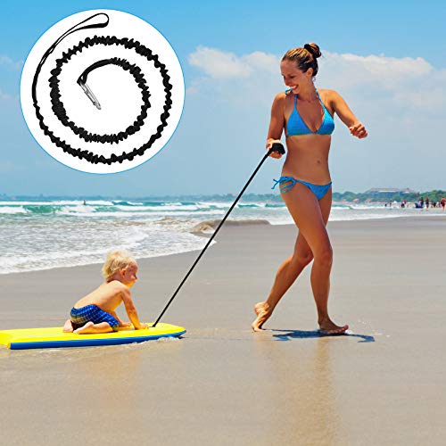 4 Pack Kayak Paddle Leash with Hooks and Straps - Stretchable Coiled Tether