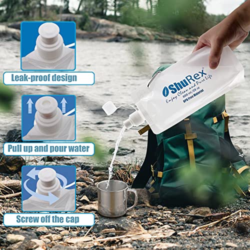 20oz Water Pouch Compatible with Sawyer Squeeze Mini Water Filter System