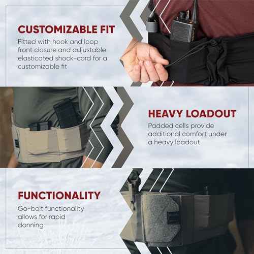 Vertx Mens Clutch Unity Tactical Belt, Modular Mission Belts for Men, Gun Holster Radio Mag Pouch for CCW Concealed Carry