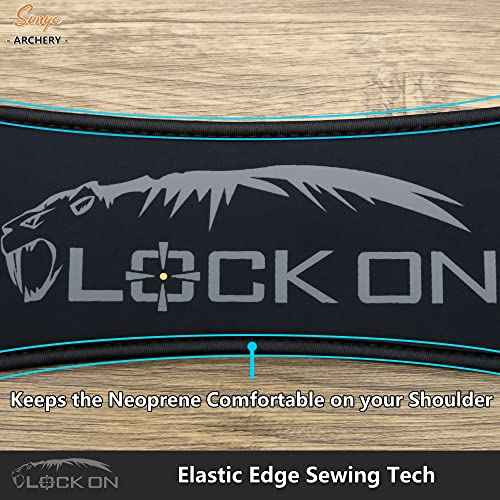 SUNYA Neoprene Crossbow Sling, Wide and Thick Padded on Shoulder, Strap with Swivels