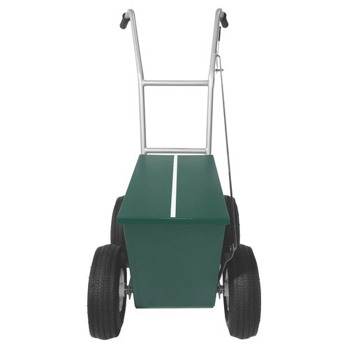 Champion Sports 50 LB Wheeled Heavy Duty Steel Dry Line Striping Athletic Field Marker, Green
