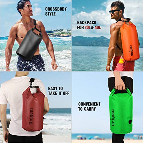 Unigear 10L Waterproof Dry Bag for Kayaking - Orange