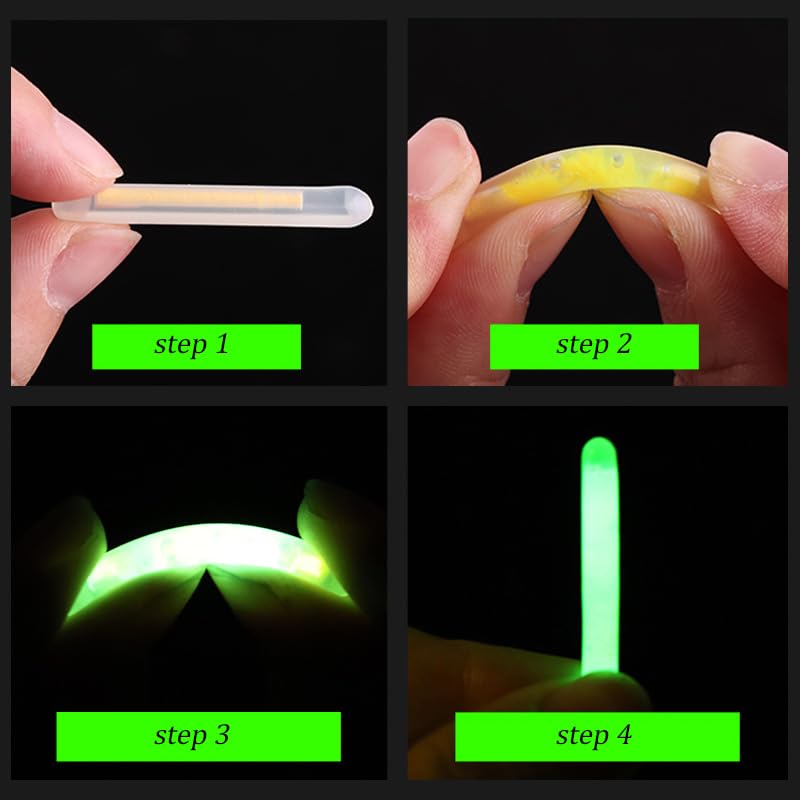 10PCS Luminous Fishing Float Glow Stick Fishing Rod Light Practical Night Fishes Artifact Glow Rods Fish Tackle,4.5x37mm