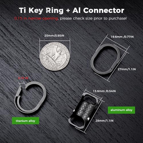 Glossy Black Quick Release Magnetic Keychain - Detachable Magnet Key Chain