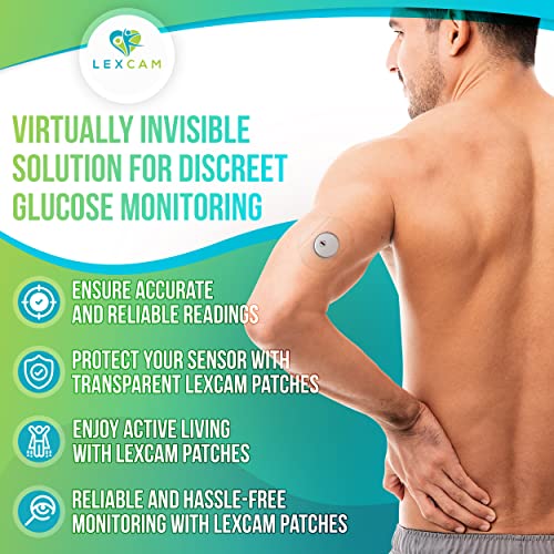 Waterproof Libre 3 Sensor Covers Pack of 20 - Clear, Strong Hold, Skin-Friendly Adhesive