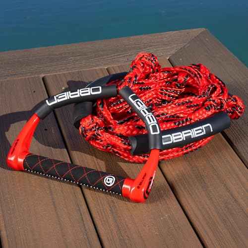 O'Brien Pro Surf Rope ? 10¡± EVA Handle, 25¡¯ Braided Line, Knotted Grips for Wake Surfing ? Durable & Comfortable Wakesurf Rope