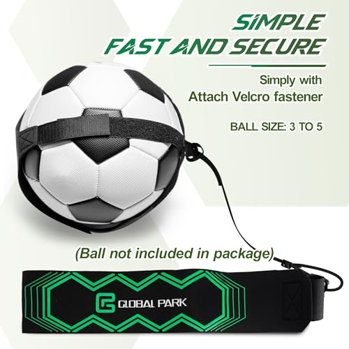 Global Park Adjustable Waist Soccer Trainer Belt - Green Multi-Sport Practice Aid