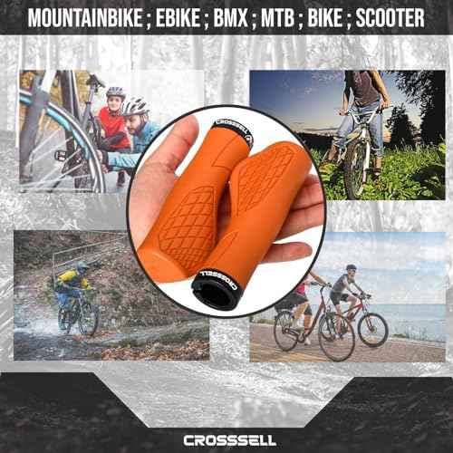 Ergonomic Bike Grips - Handlebar Grips for Mountain Bikes, Non-Slip Lock-On Grips