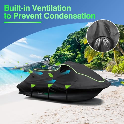 Jet Ski Cover 120-135 Inches Universal Fit for Yamaha Sea-Doo Kawa M