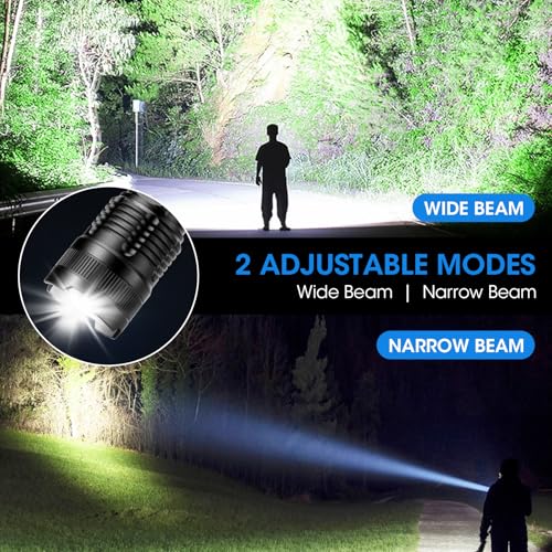 High Lumens Rechargeable LED Flashlight 5 Modes Waterproof Handheld
