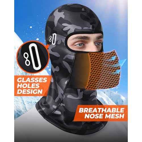 Balaclava Ski Mask for Men Women Fleece Winter Face Mask for Cold Weather Skiing Snowboarding Motorcycle Riding Outdoor Work