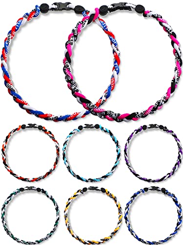 MTLEE Baseball Necklaces Bulk for Men, 18 Inch, Cute, Pack of 8