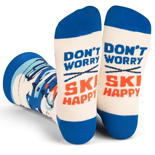 Lavley Ski Socks - Funny socks for skiers and snowboarders - Unisex novelty gift - Great for birthdays or holidays