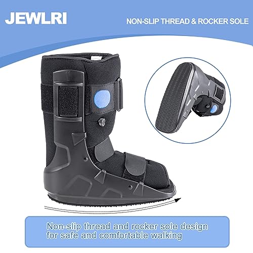 Walking Boot for Sprained Ankle - Short Air Fracture Boot, Large Size