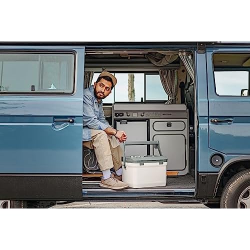 Stanley Adventure Outdoor Cooler 16 qt | Heavy Duty Outdoor Camping Cooler with Easy Carry Top Handle | 36 Hour Cooling Ice Chest for 21 Cans| BPA-Free | Polar