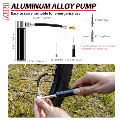 Bike Repair Tool Kit with Mini Pump - Portable Multi-Tool Set TOOL2