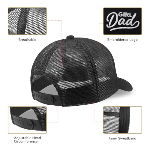 Black Girl Dad Baseball Cap for Men - Embroidered Adjustable Dad Hat
