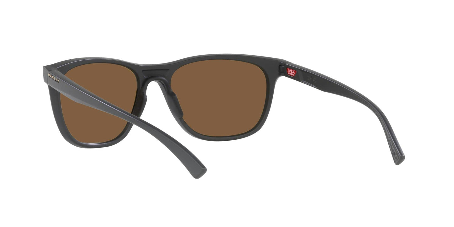 Oakley Womens OO9473 Leadline Square Sunglasses, Matte Carbon/Prizm Bronze, 56 mm