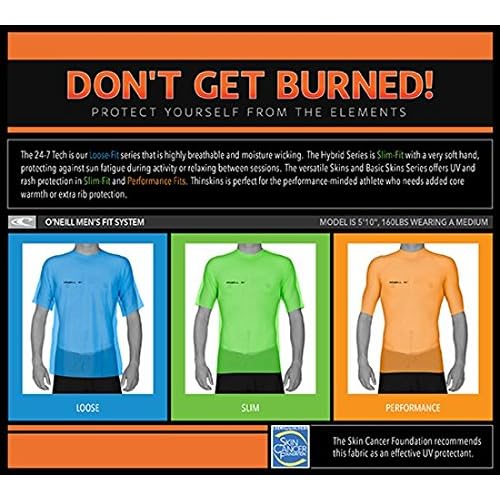 O'Neill Wetsuits UV Sun Protection Mens Thermo Long Sleeve Crew Sun Shirt Rash Guard