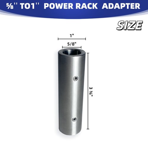 WZKO 5/8" to 1" Power Rack Cages Rigs Attachment Pin Adapter Sleeve for 2"x2" 3"x3" 2 Pack