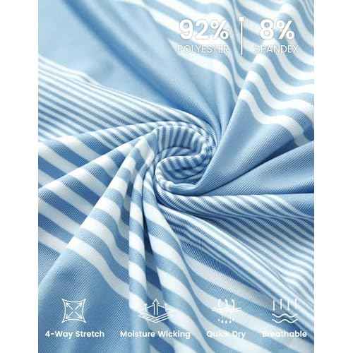 MICHEL ROUEN Mens Polo Shirts Heather Jacquard/Print/Striped Performance Moisture-Wicking Casual Collared Golf Shirts for Men