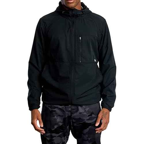 RVCA Mens Sport Yogger Ii 4-way Stretch Windbreaker Jacket