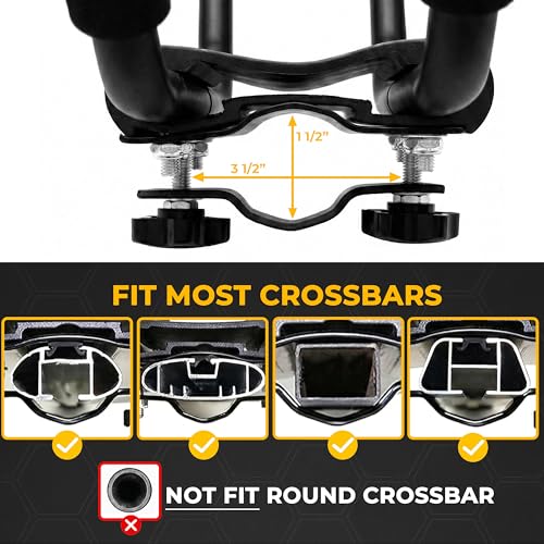 Vallix 2-Pair Kayak Roof Racks for Car SUV Truck - Heavy Duty Crossbar Carrier