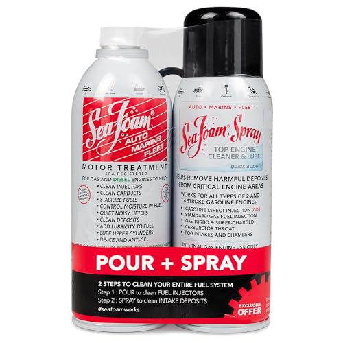Sea Foam Motor Treatment Fuel & Oil Additive Combo Pack 16 oz + 14 oz