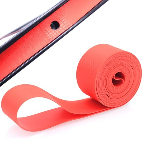 Phidinova Bicycle RimTape for Tire Inner Tube Protection Pad TPU Anti Puncture Rim Liner – Multiple Sizes for 24'' to 29'' and 700C Wheels (Red 24 inches 2 PCS)