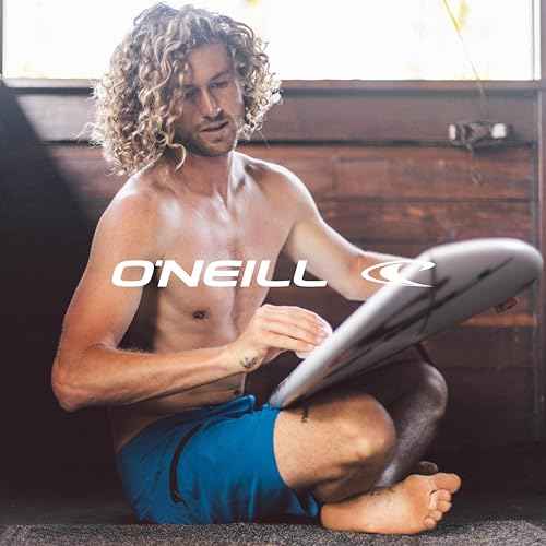 O'NEILL Men's 18 Inch Side Stripe Boardshorts - Quick Dry Swim Trunks for Men with Stretch Fabric and Pockets