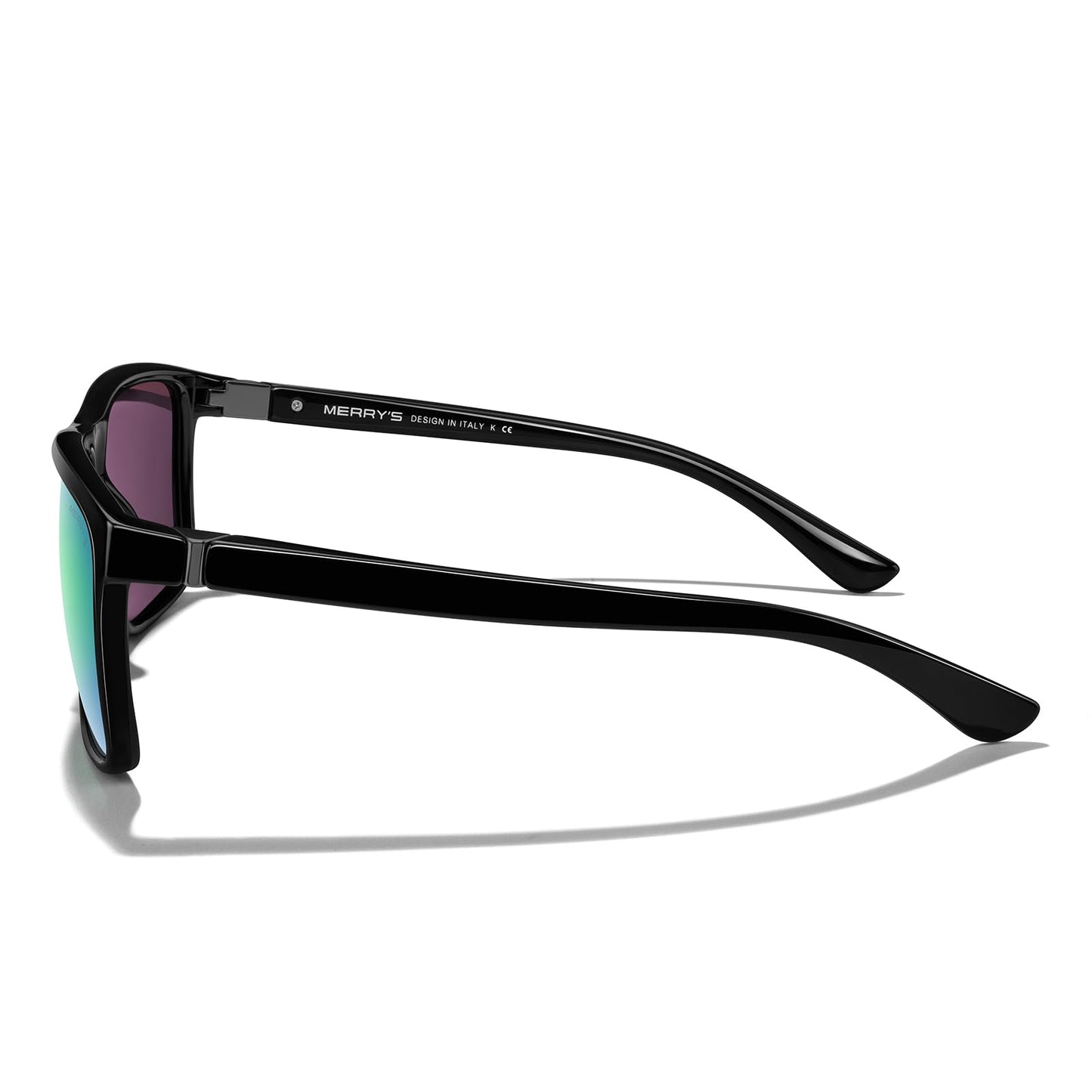 MERRY'S Rectangular Polarized Sports Sunglasses for Men Women Cycling Driving Fishing UV400 Protection S8225