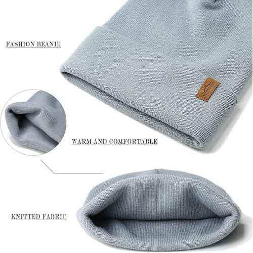 Rajputana 1 & 2 Packs Unisex Knit Winter Beanie Hats Cap Set for Men and Women