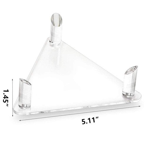 Tasybox Acrylic Ball Stand Holder, Sports Ball Storage Display Rack for Basketball Football Volleyball Soccer Rugby Balls 2 Pack Clear