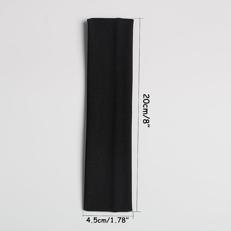 25Pcs Mixed Color Yoga Headbands - Soft Elastic Sports Sweatband for Women Men Kids