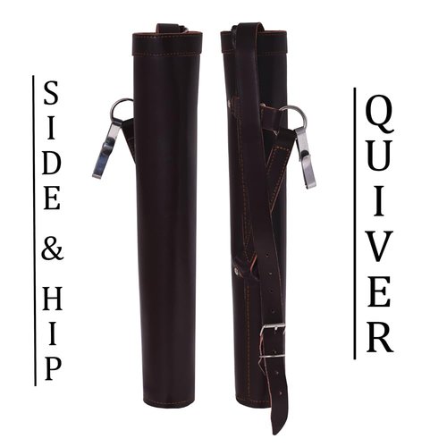 Generic Traditional Archery Quivers for Hunting- Back/Hip/Side Quiver for Arrows- Traditional Shoulder Back Archery Products for Archery & Hunting Sports, brown