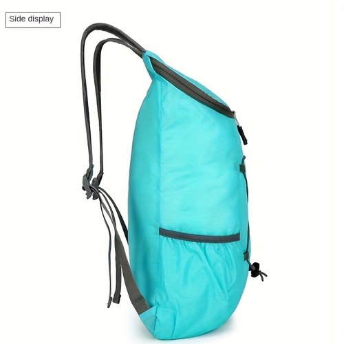 Foldable Hiking Backpack - Small Lightweight Daypack Breathable Travel Backpacks for Men Women-Lake Blue