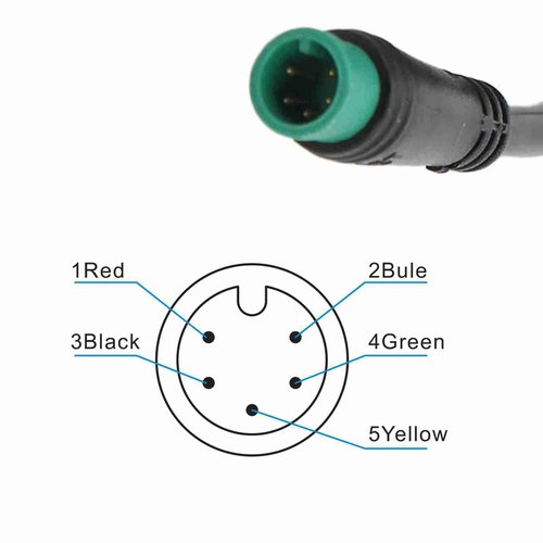 E Bike Display, Electric Bike LCD Display Bike Odometer 24v 36v 48v 60v 5 Pin E Scooter Display M5 Panel Meter Screen for 31.8 22.2mm Handlebar