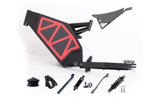 KEYU F1 Enduro ebike Frame Super Design Bicycle Strong Frame for Full Bikes Motorcycle seat Frame Enduro ebike Frame kit